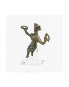 Published coptic bronze figurine of a sitting woman