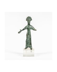 Etruskische Bronzefigur einer tanzenden Kore