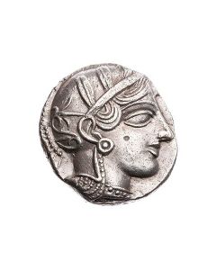 Attische Tetradrachme mit behelmter Athena und Eule