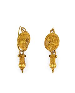 Buy Roman gold earrings