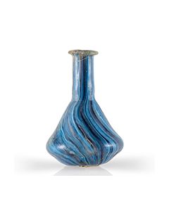 Buy Roman glass bottle with colour bands