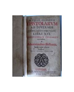 Briefe des Cicero&#044; Leipzig&#044; Gleditsch 1708