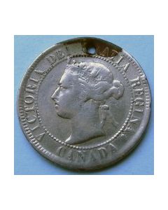 Canada&#044; 1 Cent 1897&#044; Silberauflage