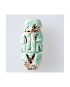 Ägyptische Patäke-Figur aus Fayence