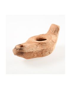 Byzantinische Öllampe mit hoch angesetztem Henkel