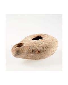 Spätrömische Öllampe aus dem Süden Israels mit Stempel