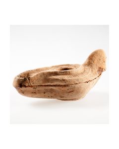 Byzantinische Öllampe mit hoch angesetztem Henkel