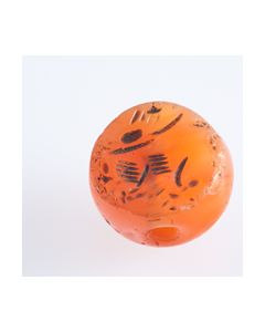 Sassanidisches Stempelsiegel aus orangem Karneol