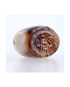 Wunderschön gemasertes Stempelsiegel mit Emblem