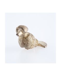 Applike aus Silber&#044; Form eines Vogels