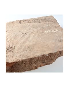 Großer Hypokaustenstein mit Stempel CAPION
