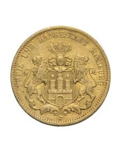 20 Mark&#044; Gold&#044; Hamburg