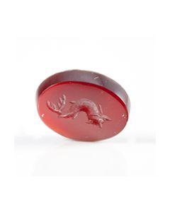 Römisches Intaglio mit Delphin