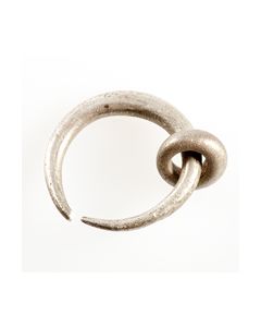 massiver römischer Ohrring aus Silber