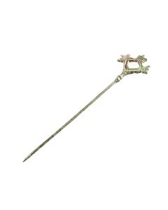 lange römische Schmucknadel aus Bronze