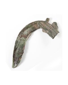 Bronzezeitliche Sichel mit Dekor