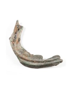 Bronzezeitliche Sichel mit Dekor