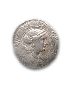 Amphipolis tetradrachm showing bust of Artemis Tauropolos