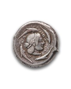 Seltene Tetradrachme aus Syrakusa aus einer alten Sammlung