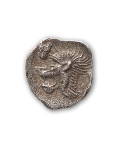 Vorzüglicher Hemiobol aus Mysien - Löwe und Eber