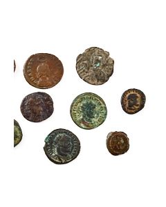 11 Roman coins from an old German collection