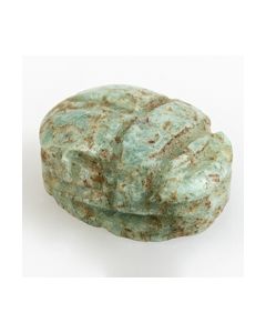 Egyptian scarab from green stone