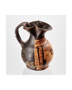 Rotfigurige Oinochoe aus sehr alter deutscher Sammlung