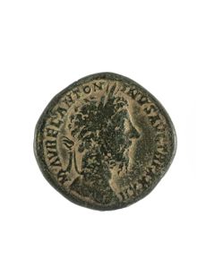 Sehr schöner Sesterz des Marcus Aurelius mit bekanntem Fundort