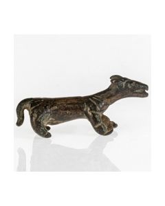 Massive bronze panther figurine
