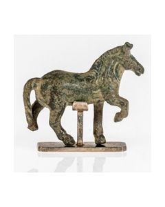 Roman bronze figurine of a horse