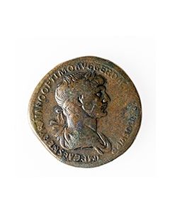Sehr schöner Sesterz des Trajan 