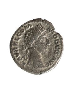 Früher Denar des Commodus als Co-Augustus 