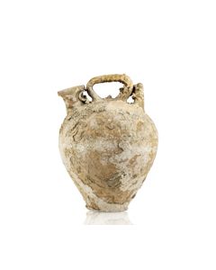 Interessante große byzantinische Kanne mit schönem Meeresbewuchs