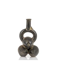 Buy Chimor Stirrup vessel of cacao beans