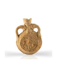 Hervorragend erhaltene Menas-Ampulle