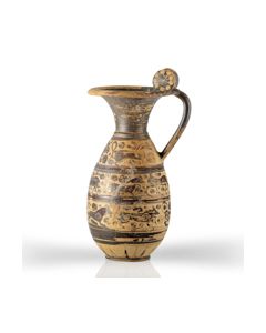 Large etrusco-corinthian Olpe with animals