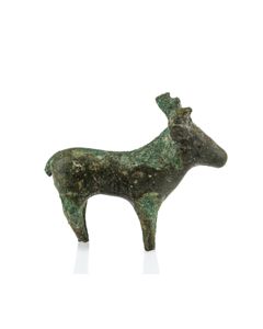 Römische Bronzefigur eines Hirsches - Fund aus Neuss