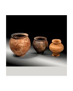 Three Roman pottery vessels from the Rhineland