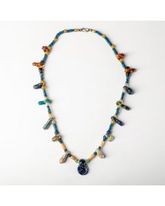Buy Necklace with ancient glass pendants