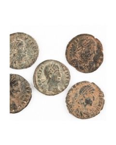 Lot von 5 exzellent erhaltenen römischen Münzen aus Rheinländischer Sammlung