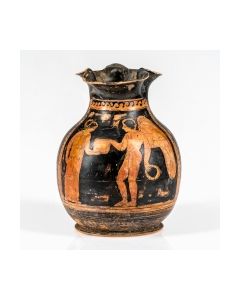 Red figure Oinochoe - Eros and Aphrodite