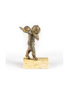 Roman bronze Amor figurine - ex Bonhams